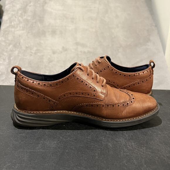Cole Haan Grand Evolution Shortwing Shoes Mens 8.5 C26385 Brown Dress OS Leather main image 5